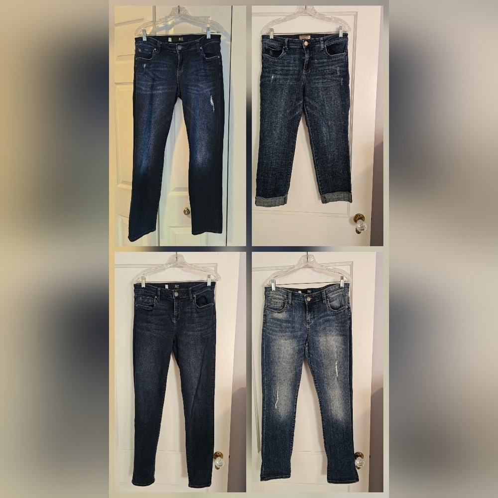 4 pair: Kut from the Kloth Diana, Catherine (2 diff Styles) , Amy (Crop)
